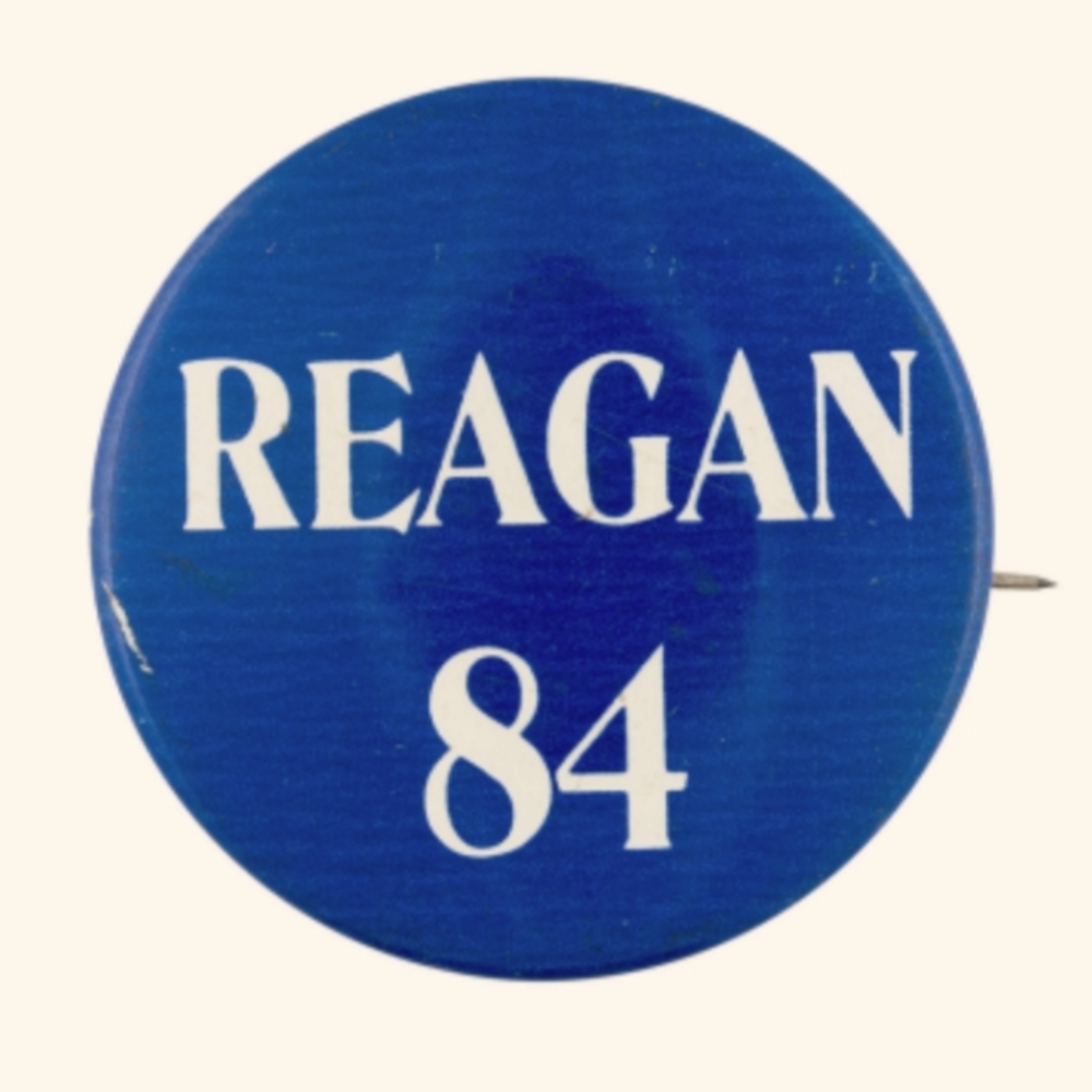 Extremely Rare Vintage "84" Reagan political memorabilia MINT CONDITION lot of 2